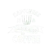 happiness is a riedel glass of coffee line drawing