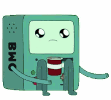 adventure time cry crying robot sad not happy