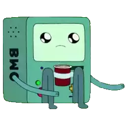 Adventure Time Cry Sticker - Adventure Time Cry Crying Robot Stickers