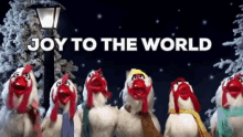 Joy To The World Chicken GIF - Joy To The World Chicken Singing GIFs