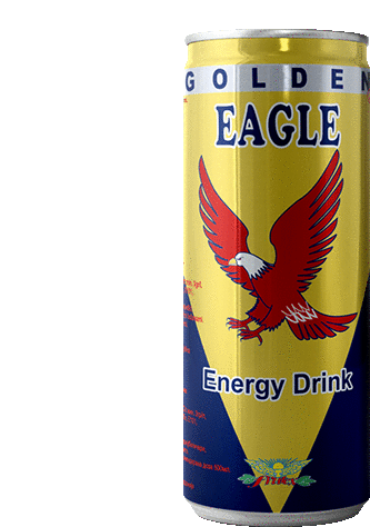 Golden Eagle Energy Drink Sticker - Golden Eagle Energy Drink Stickers