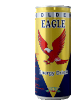 Golden Eagle Energy Drink Sticker - Golden Eagle Energy Drink Stickers