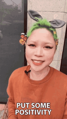 Put Some Positivity Goldie Chan GIF - Put Some Positivity Goldie Chan Positivity GIFs