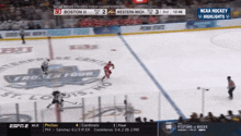 a hockey game is being shown on espn 2