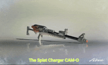a drawing of a gun with the words the splat charger cam-o