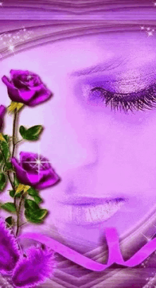 Por Una Mirada Rose GIF - Por Una Mirada Rose Purple GIFs