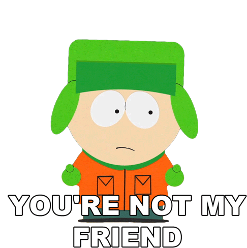 Youre Not My Friend Kyle Broflovski Sticker - Youre Not My Friend Kyle Broflovski South Park Stickers