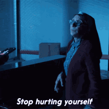 Stop Hurting Yourself Sister Andrea GIF - Stop Hurting Yourself Sister Andrea Evil N Is For Night Terrors GIFs