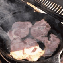 cooking meat bacon