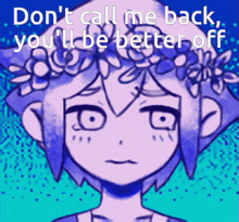 Omori Dont Call Me Back GIF - Omori Dont Call Me Back You Are Better Off GIFs