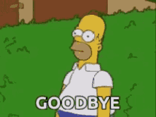 The Simpsons Homer Simpson GIF - The Simpsons Homer Simpson Goodbye GIFs