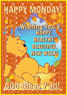 Happy Monday Winnie The Pooh GIF - Happy Monday Winnie The Pooh GIFs
