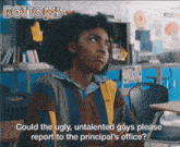 Could The Ugly Untalented Gays Please Report To The Principal'S Office Josie GIF - Could The Ugly Untalented Gays Please Report To The Principal'S Office Josie Ayo Edebiri GIFs