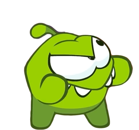 Try Me Om Nom Sticker - Try Me Om Nom Om Nom And Cut The Rope Stickers