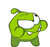 Try Me Om Nom Sticker - Try Me Om Nom Om Nom And Cut The Rope Stickers