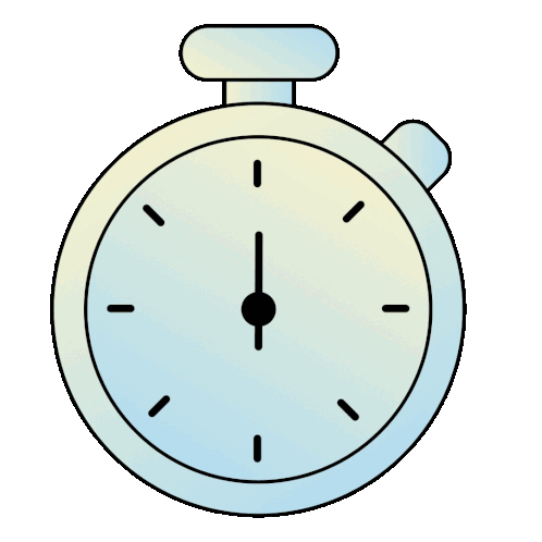 Timer Clock Sticker - Timer Clock Stopwatch Stickers