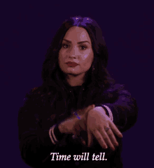 Time Will Tell GIF - Time Will Tell Demi Lovato GIFs