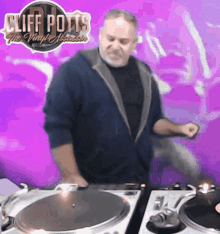 cliff potts the vinyl assassin is playing records