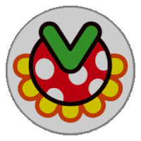 Petey Piranha Emblem Sticker - Petey Piranha Emblem Mario Kart Stickers
