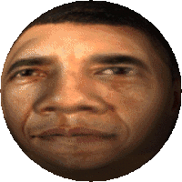 Obama Ball Sticker - Obama Ball Spinning Stickers
