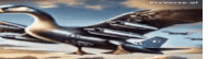 a picture of a duck that looks like a plane with missiles on its wings