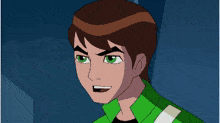 a cartoon character is holding a sword with the letter o on the handle