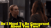 Station19 Maya Bishop GIF - Station19 Maya Bishop Do I Need To Be Concerned About You Two GIFs