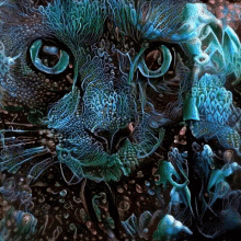 Psychedelic Cat GIF - Psychedelic Cat Trippy GIFs