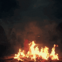a car is on fire with a license plate that says ' lc ' on it