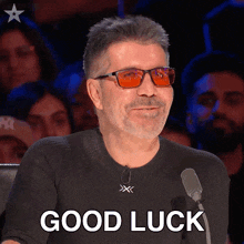 Good Luck Simon Cowell GIF - Good Luck Simon Cowell Britain'S Got Talent GIFs