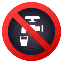 no portable water symbols joypixels no drinking water no water