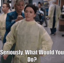 Greys Anatomy Amelia Shepherd GIF - Greys Anatomy Amelia Shepherd Seriously What Would You Do GIFs