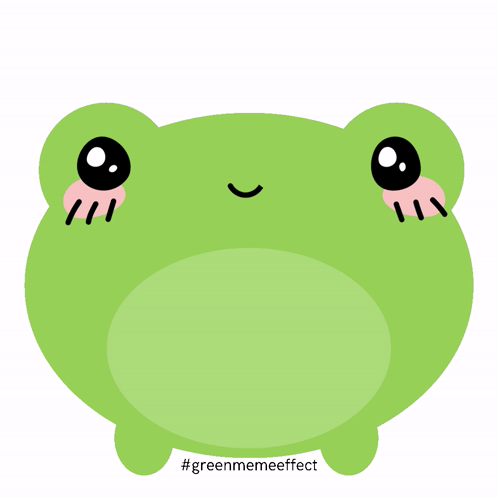 Cute Frog Sticker - Cute Frog Green - Discover & Share GIFs