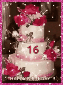 Birthday Cake Happy Birthday GIF - Birthday Cake Happy Birthday 16th Birthday GIFs
