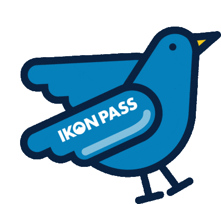 Ikon Pass Bluebird Sticker - Ikon Pass Bluebird Icon Pass Stickers
