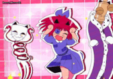 a cartoon of a girl with red hair and the name brenni murasaki