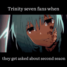 Trinity Seven Trinity Seven Fans GIF - Trinity Seven Trinity Seven Fans No Second Season GIFs