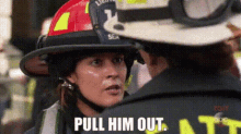 Station19 Andy Herrera GIF - Station19 Andy Herrera Pull Him Out GIFs