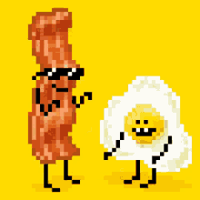 dancing bacon and eggs good morning
