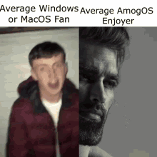 amogus average windows or mac os fan average amog os enjoyer