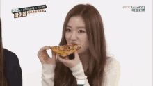 Red Velvet Eating Pizza GIF