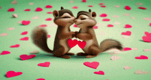 Chipmunks Hearts GIF - Chipmunks Hearts Having Fun GIFs