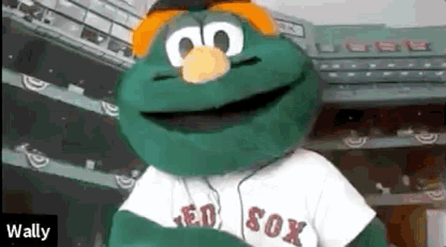 Boston Red Sox Wally The Green Monster GIF - Boston Red Sox Wally The Green  Monster Red Sox - Discover & Share GIFs