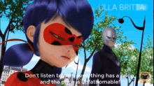 miraculous tales of ladybug and cat noir if she loved you as much as she says shed save your mother leave me be