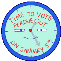Time To Vote Perdue Out Perdue Sticker - Time To Vote Perdue Out Perdue Clock Stickers