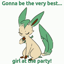 Leafeon Prettiest Girl At The Party GIF - Leafeon Prettiest Girl At The Party Pokemon GIFs