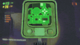 a screenshot of a video game shows a map and says focus