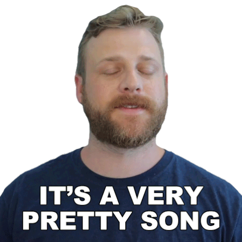 Its A Very Pretty Song Grady Smith Sticker - Its A Very Pretty Song Grady Smith Its A Good Music Stickers