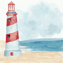 a lighthouse with the words que bonita que es la gente luminosa on it