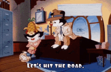 Animaniacs Lets Hit The Road GIF - Animaniacs Lets Hit The Road Time To Hit The Road GIFs